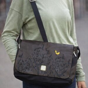 MAGA GO Large Brown Messenger Bag